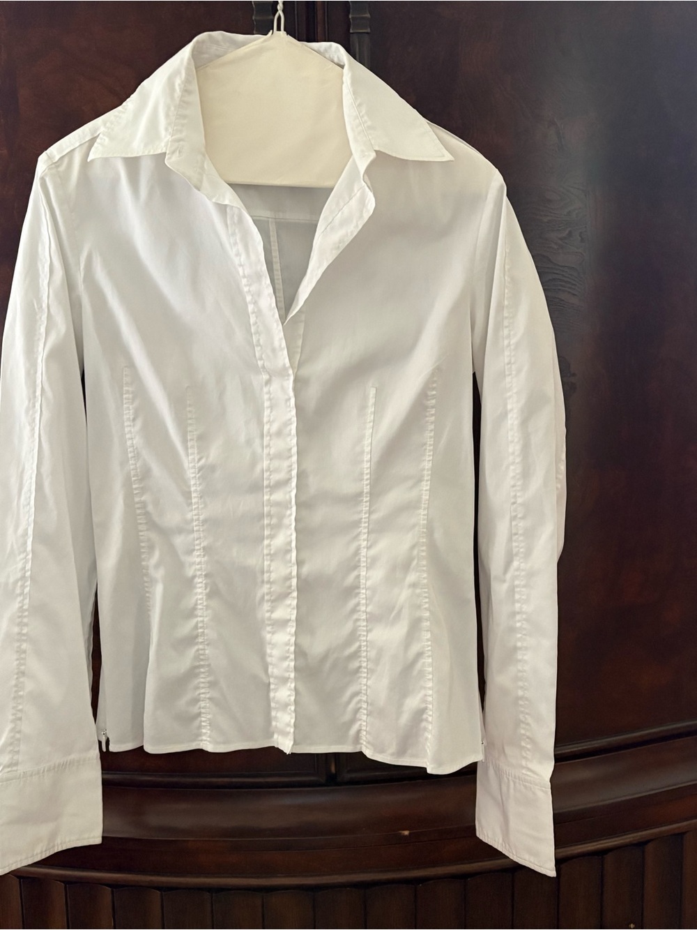 Classic White Button-Up Shirt - Tailored Fit